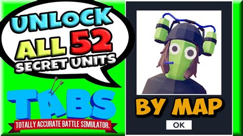 TABS How to Unlock All 52 Secret Units + Map .
